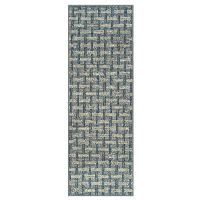 Gracie Oaks Yonatan Navy Indoor/Outdoor Rug Wayfair